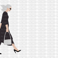 walking woman - Free animated GIF