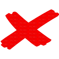 red X - PNG gratuit