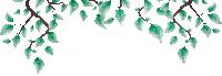 soave deco branch leaves  animated PINK GREEN - Ilmainen animoitu GIF