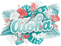 soave text summer  deco flowers tropical aloha - png ฟรี