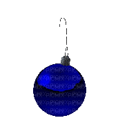 deco bola navidad azul gif dubravka4 - 無料のアニメーション GIF