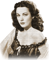 soave woman vintage face hedy lamarr sepia - darmowe png