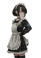 goth maid girl -w- - PNG gratuit