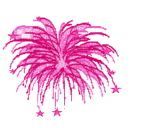 fet feu artifice rose pink - Free animated GIF
