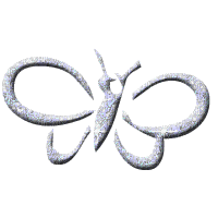 butterfly silver glitter gif papillon argent - Бесплатный анимированный гифка