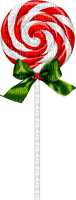 Christmas.Lollipop.White.Red.Green - PNG gratuit