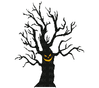 black tree gif halloween  arbre noir