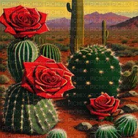 Cacti and Roses - безплатен png
