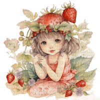 loly33 enfant fraise - ücretsiz png