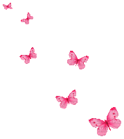 Animated.Butterflies.Pink - By KittyKatLuv65 - Gratis animeret GIF