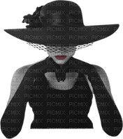 donna-nero-kvinna-svart-minou52 - Free PNG