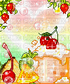 pixel cherry cake gif - GIF animasi gratis