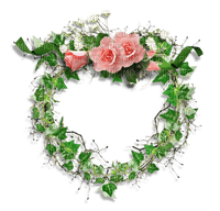 Leaves and Roses Frame - 免费PNG