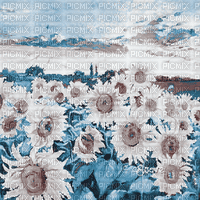 SOAVE BACKGROUND ANIMATED SUNFLOWERS FLOWERS FIELD - Gratis animeret GIF