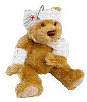 teddy bear ill gif - Nemokamas animacinis gif