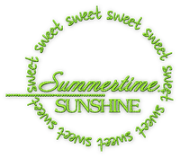 soave text summer sunshine sweet summertime green - ücretsiz png