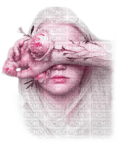 Surreal.Woman.Roses.Pink - By KittyKatLuv65 - 免费PNG