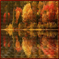 Animated Autumn Scenery Background - Free animated GIF