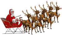 Santa sleigh bp - png grátis