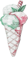 soave deco ice cream summer pink green - PNG gratuit