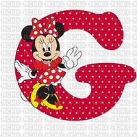 image encre lettre G Minnie Disney edited by me - gratis png