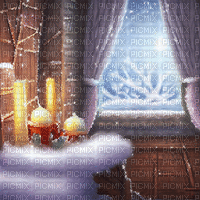 kikkapink animated background winter room - GIF animasi gratis