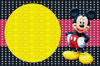 image encre couleur anniversaire effet à pois Mickey Disney dessin  edited by me - бесплатно png