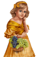 Girl. Children. Grapes. Leila - Free PNG
