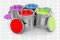 color pots - Free PNG
