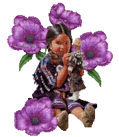 Enfant amérindienne - Δωρεάν κινούμενο GIF