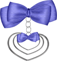 Kaz_Creations Deco Ribbons Bows Heart Love Hanging Dangly Things  Colours - Free PNG