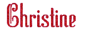 prénom Christine - GIF animado grátis