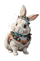 Christmas rabbit - gratis png