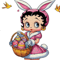 loly33 betty boop pâques - Free PNG