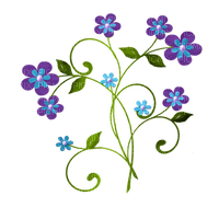 kikkapink deco scrap ornamental flowers - kostenlos png