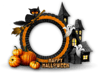 halloween frame by nataliplus - 免费PNG