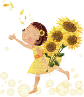 Kaz_Creations Yellow Deco Scrap Flowers Flower Cute Kids - PNG gratuit