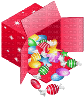 Geschenkbox, Bonbons - Gratis geanimeerde GIF