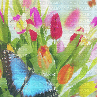 soave background animated spring easter flowers - Gratis geanimeerde GIF