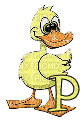 Kaz_Creations Alphabets Ducks Letter P