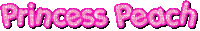 Princess Peach text - 無料のアニメーション GIF