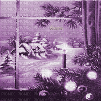Y.A.M._New year Christmas background purple - GIF animé gratuit