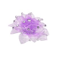 BOW-Ligth-purple-lace-pearls - Free PNG