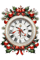 Christmas.Clock.New year.Noël.Victoriabea - Free PNG
