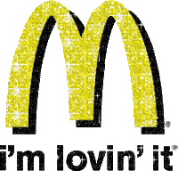 mcdonalds glitter logo - GIF animasi gratis
