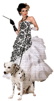 Kaz_Creations Woman Femme Dalmatian Dog - PNG gratuit