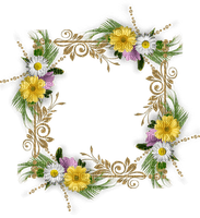 loly33 cadre fleur - 免费PNG