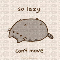 Pusheen lazy laurachan - Бесплатный анимированный гифка