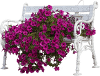 patymirabelle fleurs et banc - 無料png