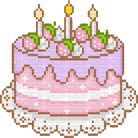 Pixel Cake - GIF animado gratis